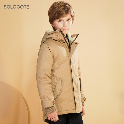 SOLOCOTE 男童全棉保暖棉外套 #170765