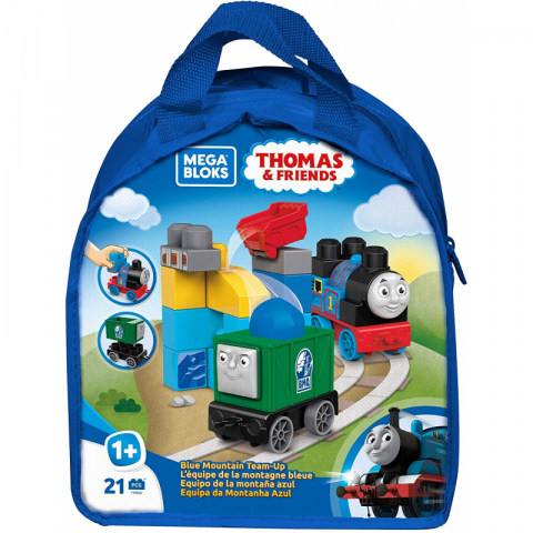 Mega Bloks Thomas & Friends 儿童男生帅气火车蓝山采石场建筑积木套装礼盒玩具礼物