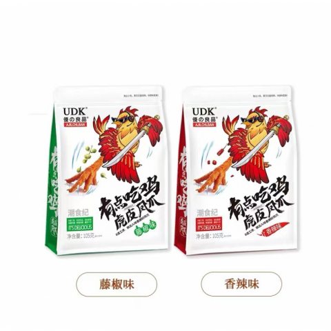 优的良品·虎皮凤爪，煲剧、零嘴必备1包105g 一箱24包