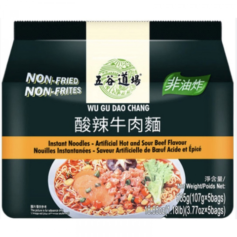 【清仓特卖】陈克明 五谷道场/酸辣牛肉面/   $7.5/袋，每袋5包，非油炸品，低脂面饼，非常方便，快捷，美味，健康！