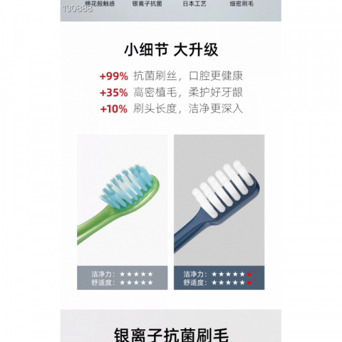 日本ecerse超细牙刷 质量很好 一组4支 4个颜色